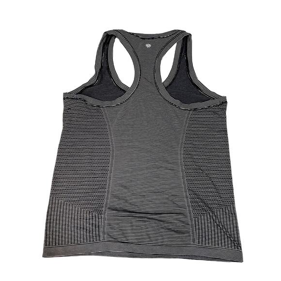 ATHLETA | Momentum Seamless Tank Striped Black White Sz M - Picture 3 of 7